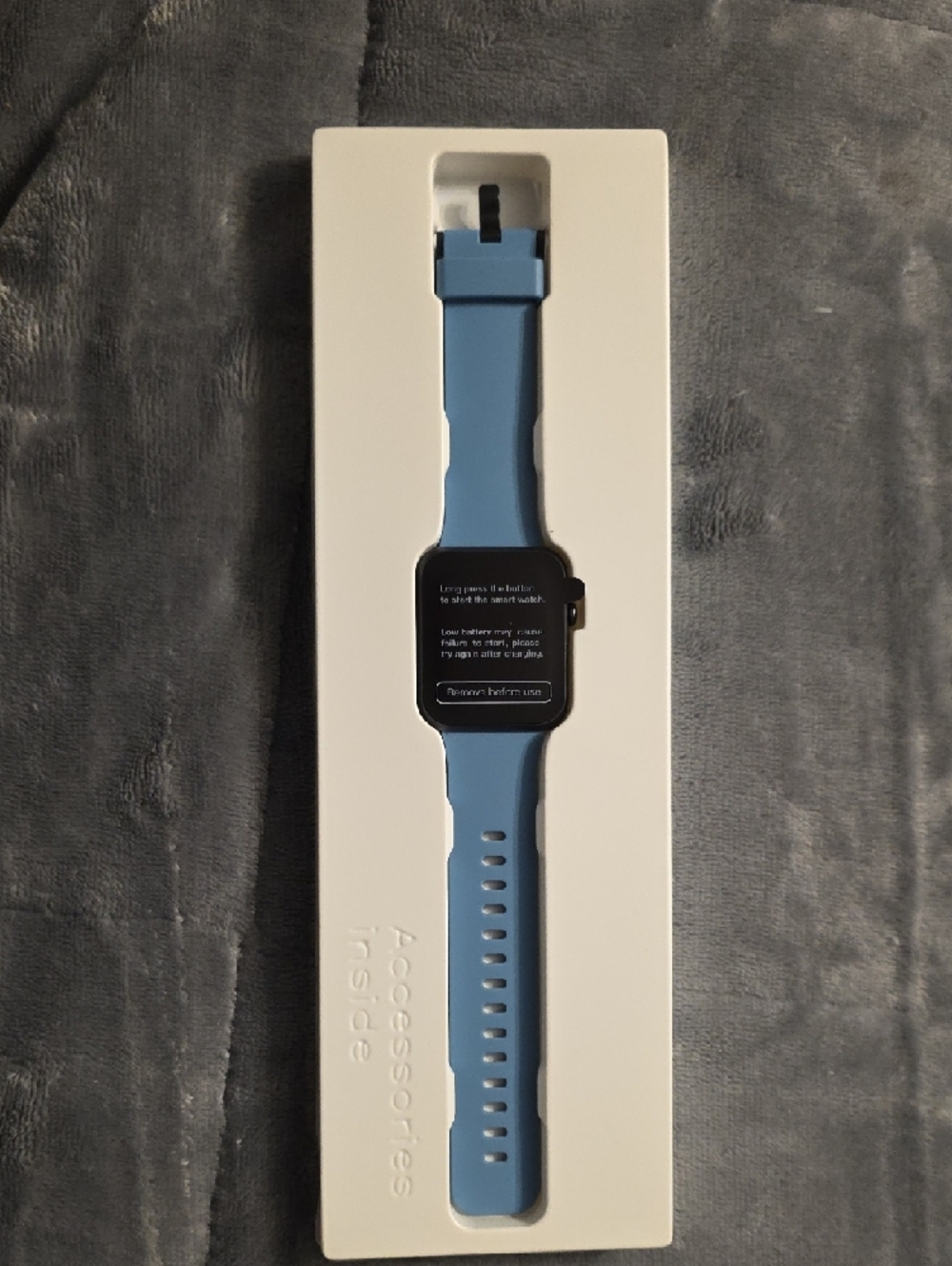 Blue Smart Watch - Lightweight Fitness Tracker - Picture 2 of 4